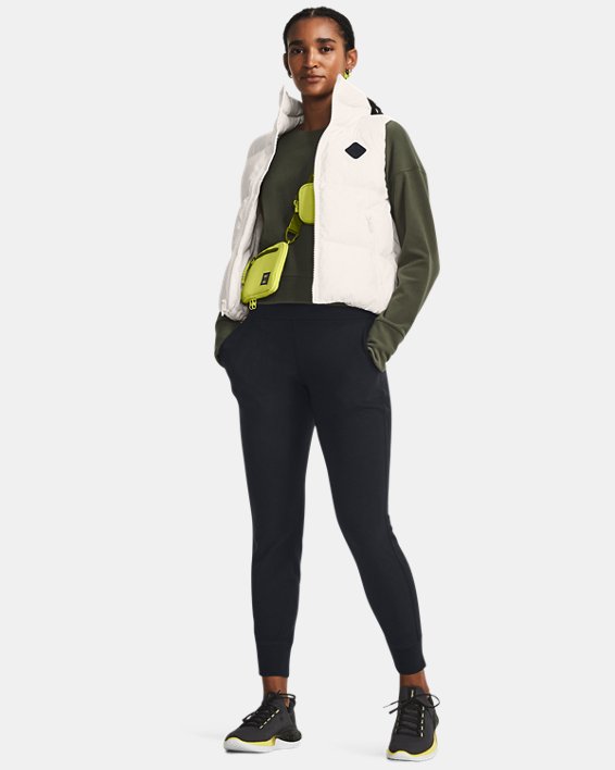 Women's UA Meridian Cold Weather Crew in Green image number 2